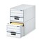 Bankers Box File Boxes, Corrugated Cardboard Body; Steel Frame, 16.75" W, 25.5" D, 11.5" H, Pull Drawer Closure 00722 - alternate 3